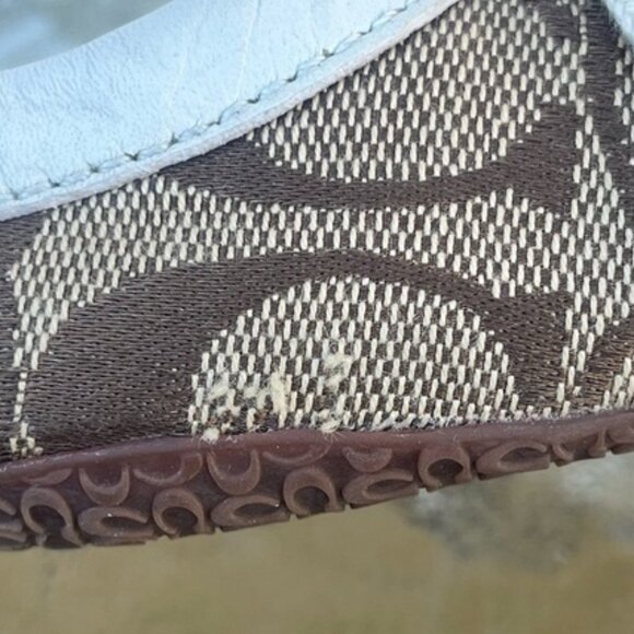 Coach White and Brown Flats - Picture 16 of 16